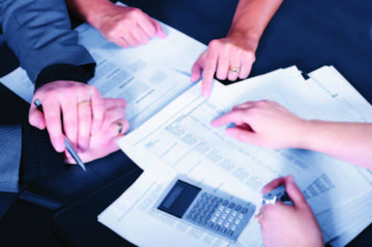Discussing Financial Documents